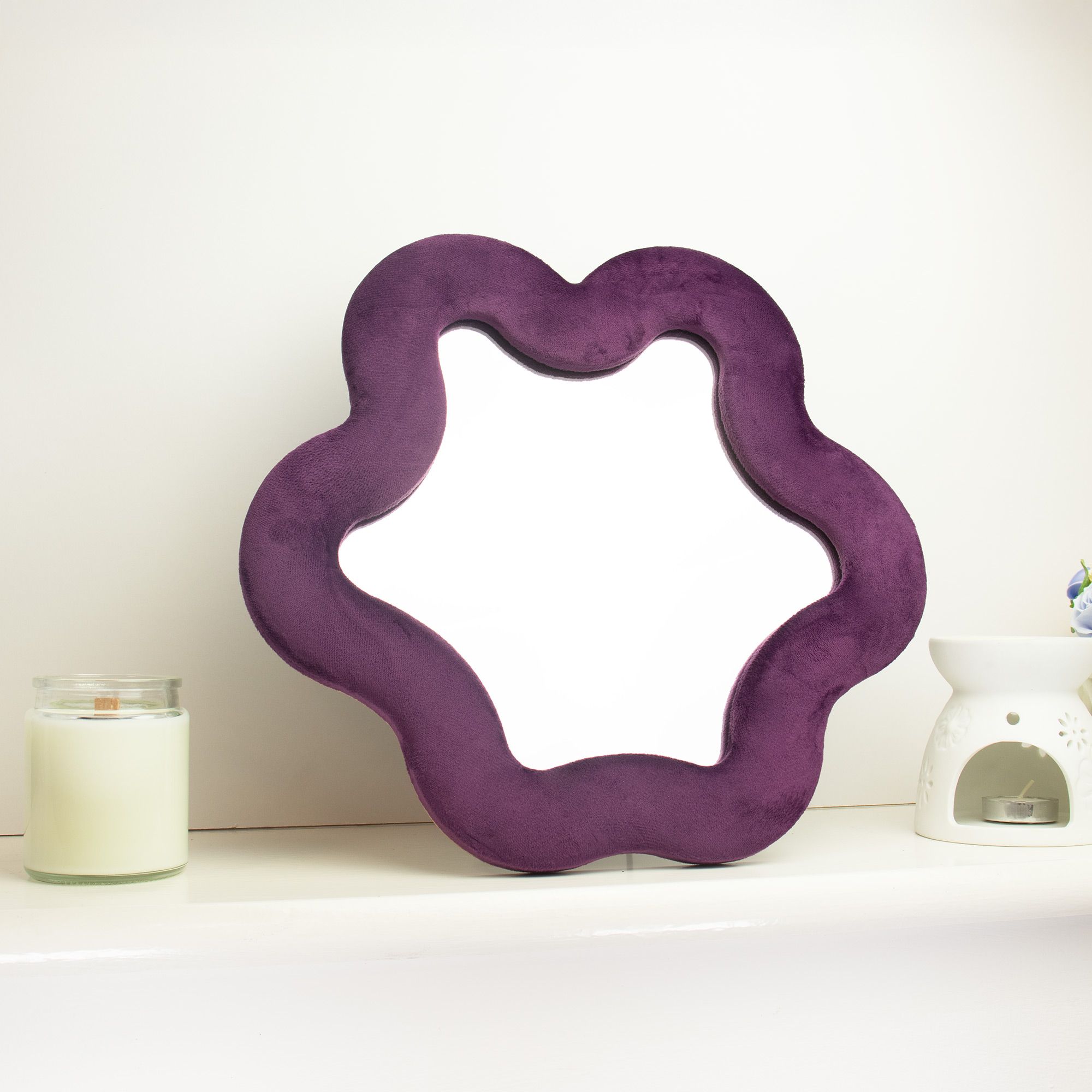 Espejo suave ondulado – Estrella – malva (33 x 31 x 2.3cm) - Imagen 2