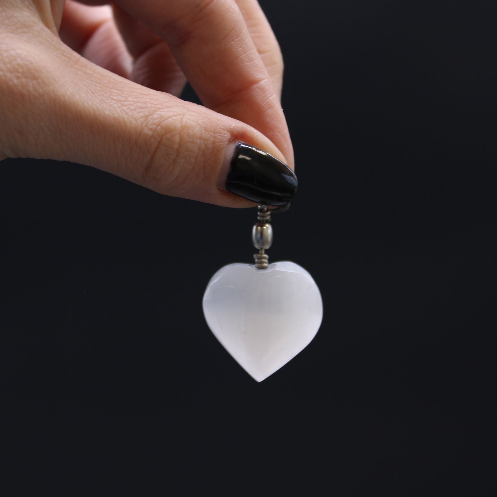 Colgante Corazón Selenita - Imagen 3