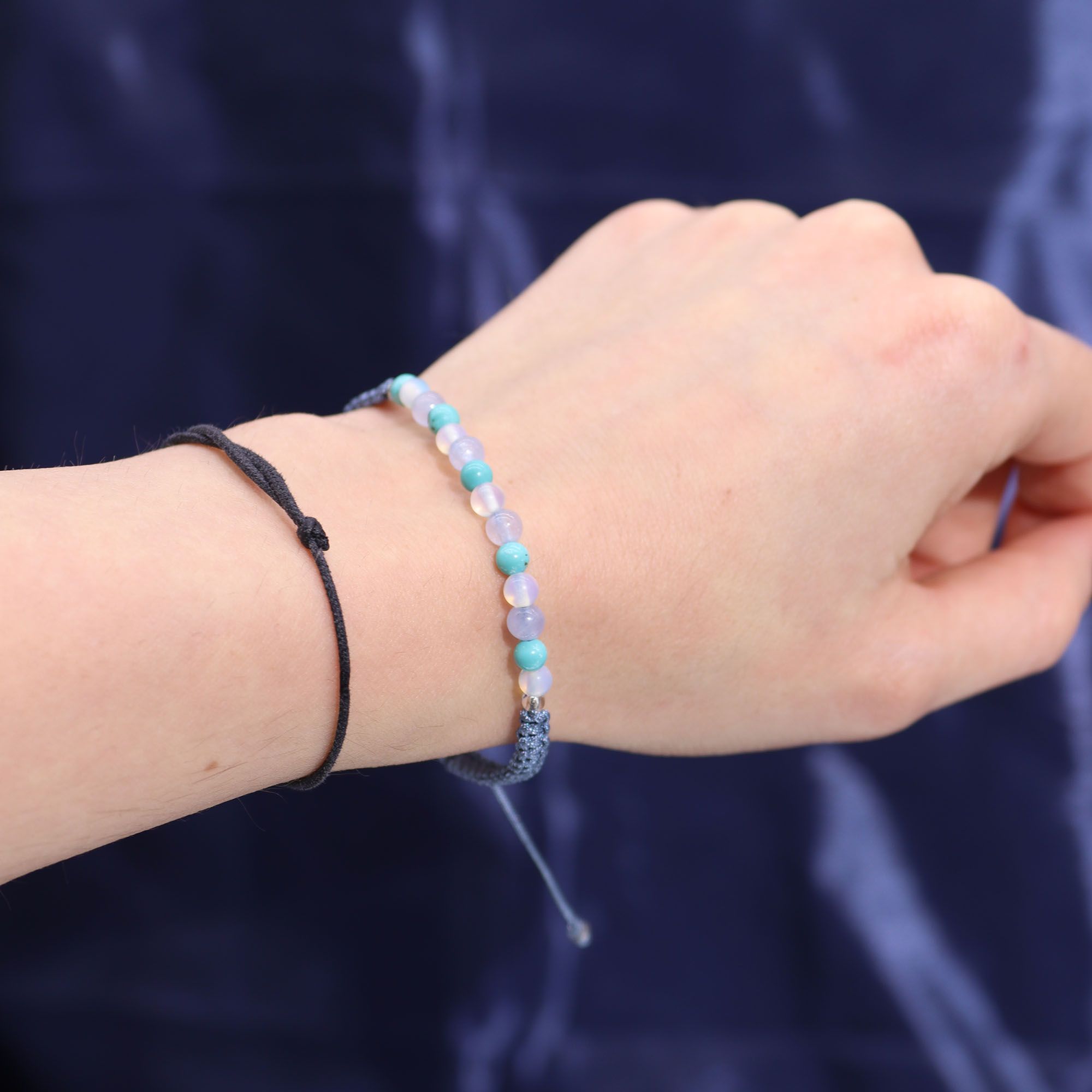 Vela de Cristal del Zodiaco con Pulsera de Piedras Preciosas - Piscis - Imagen 3