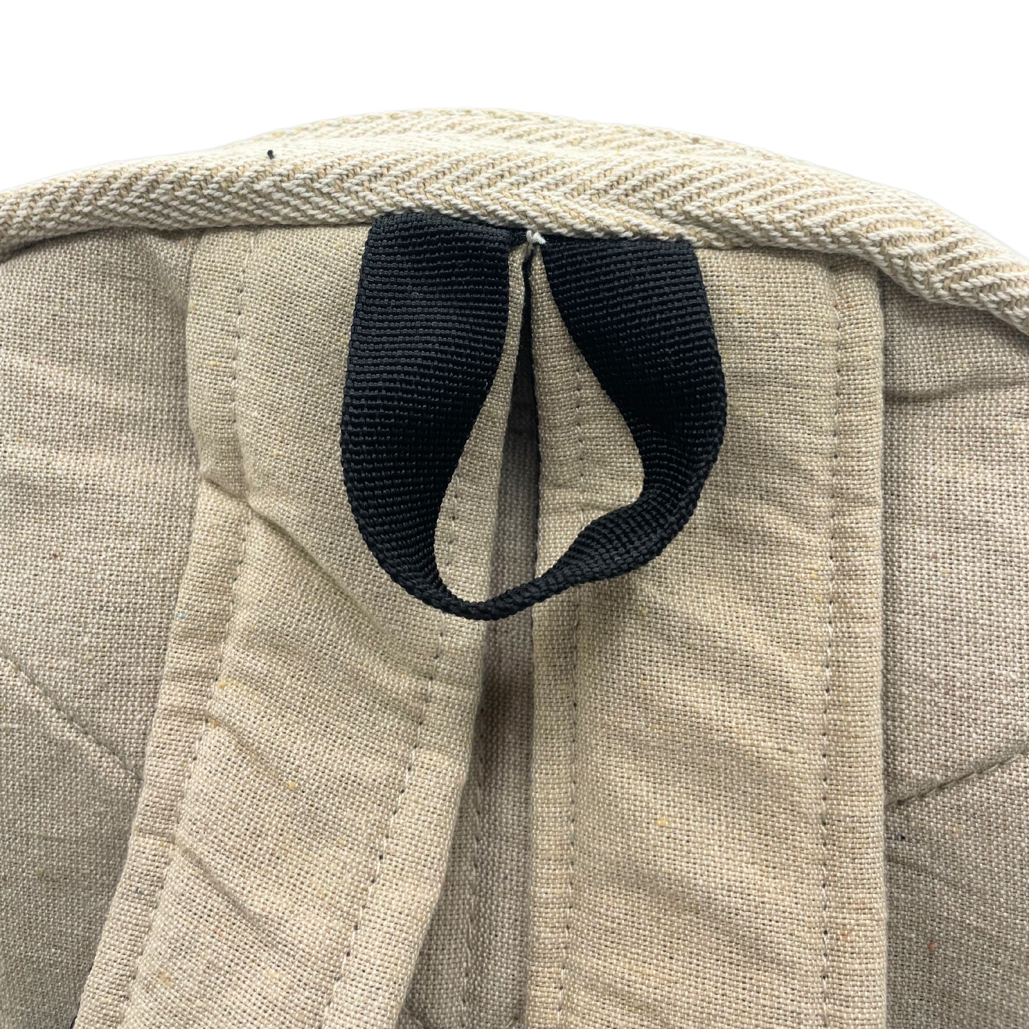 Mochila mediana de cáñamo Tiedye sin estampado - Imagen 2