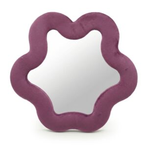 Espejo suave ondulado – Estrella – malva (33 x 31 x 2.3cm)