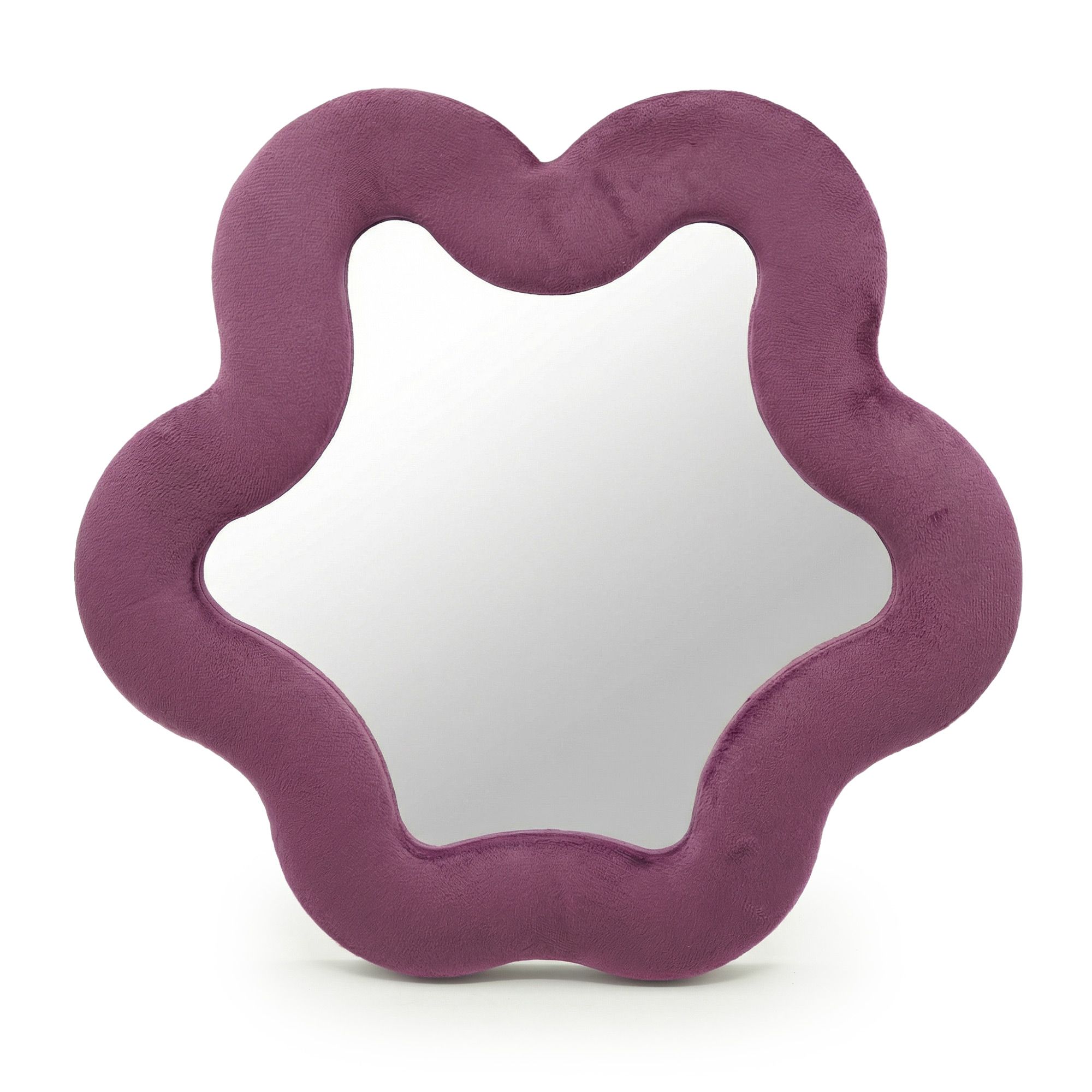 Espejo suave ondulado – Estrella – malva (33 x 31 x 2.3cm)