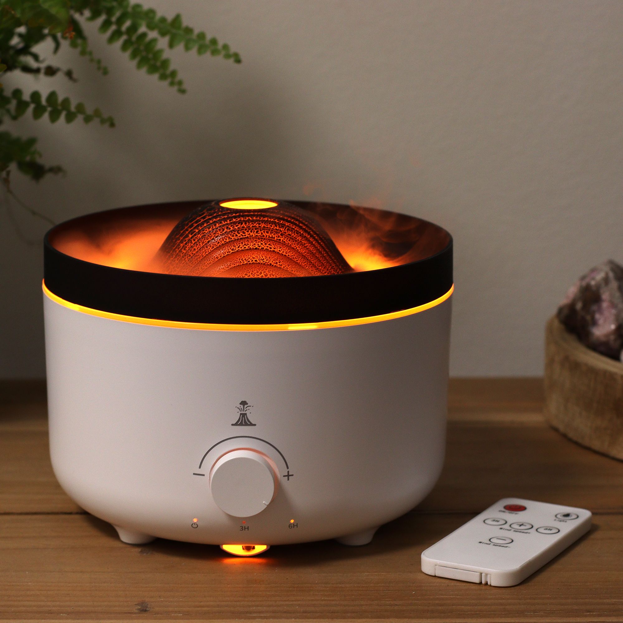 Large Volcano Effect Aroma Diffuser (plug) Two Colours - Imagen 5