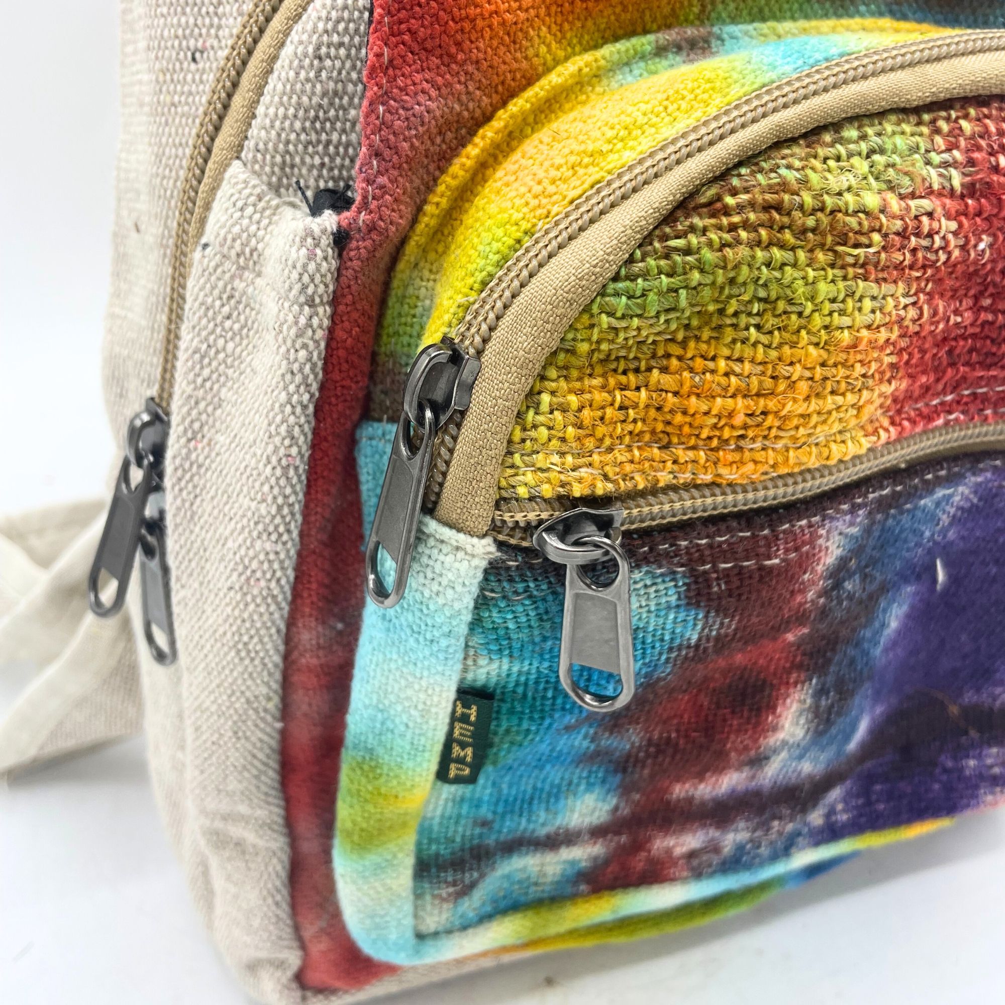 Bolso bandolera de cáñamo Tiedye - Imagen 3