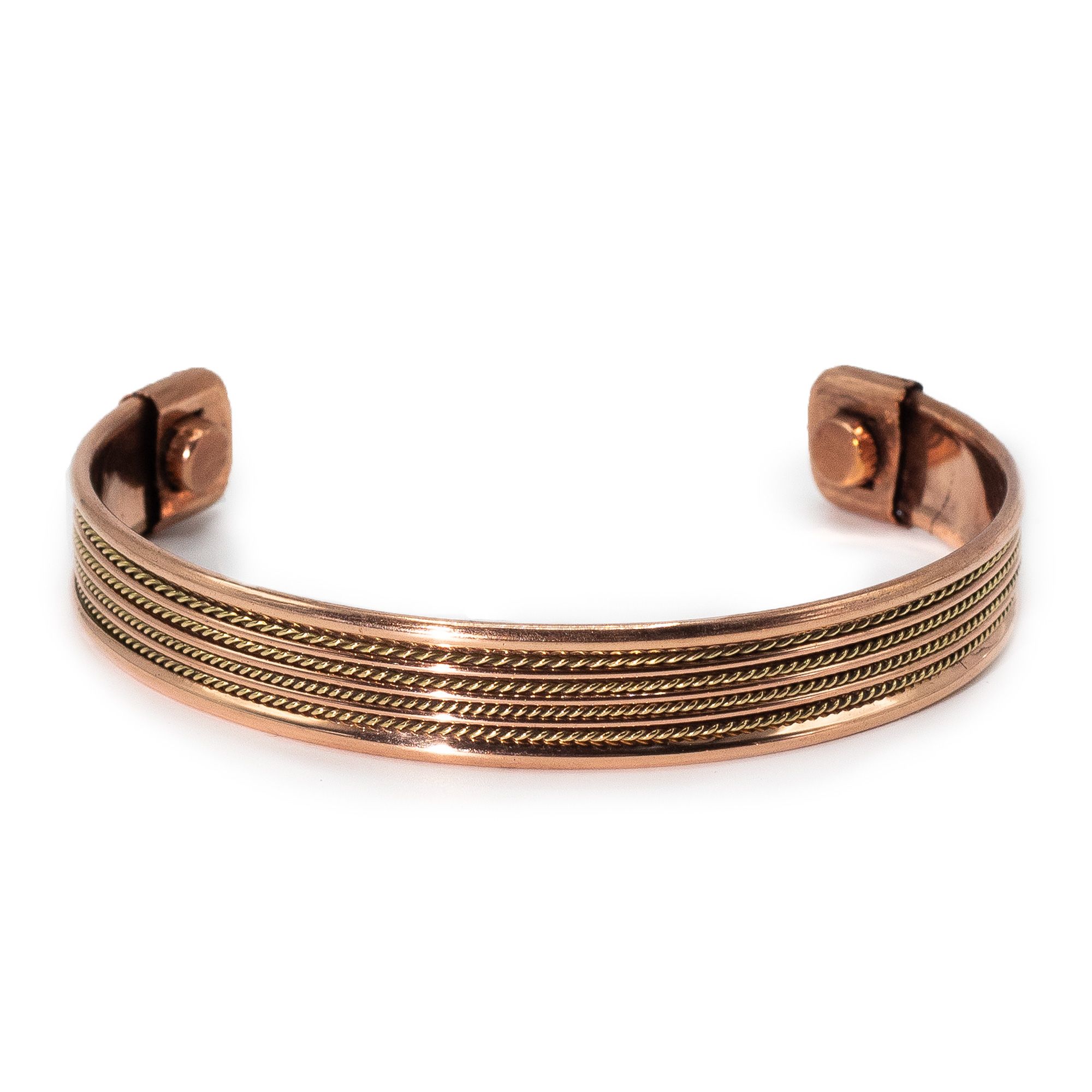 Pulseras con diseño de bandas de cobre e imanes (surtidas) - Imagen 2