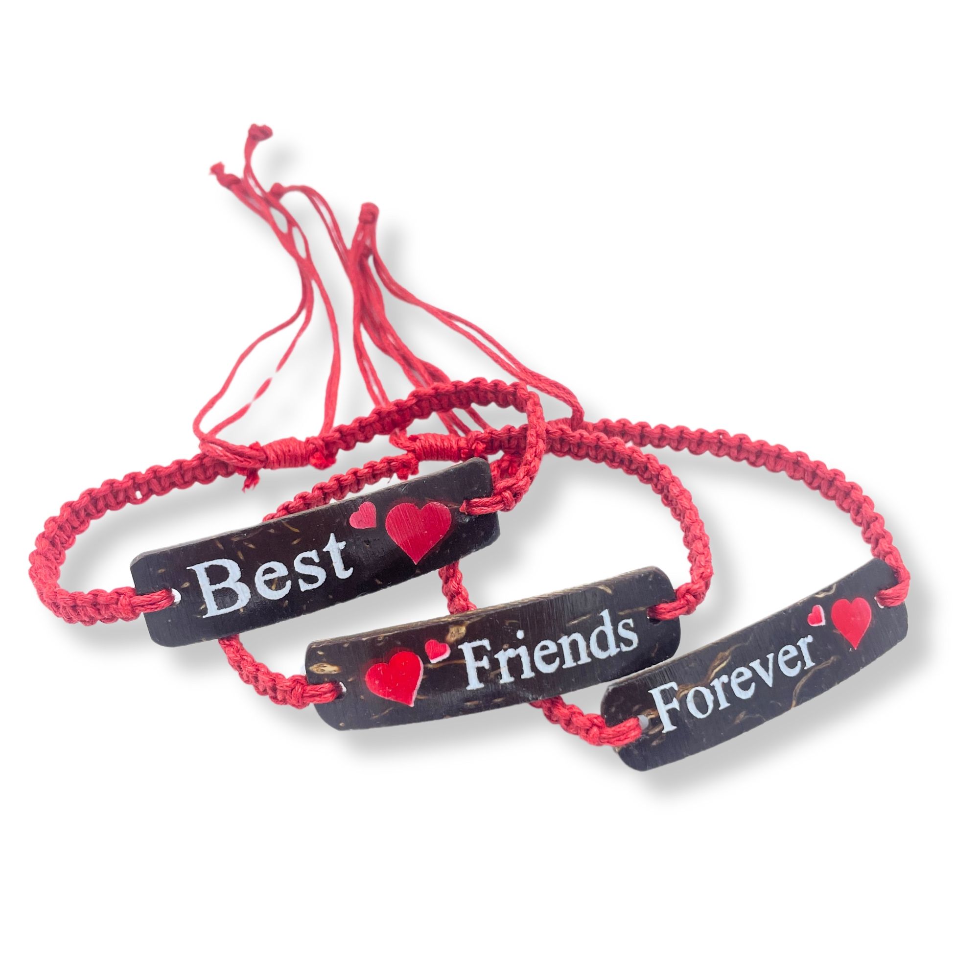 Pulseras de la Amistad Hechas a Mano - Amigos con Estampado de Coco (surtido) - Imagen 7