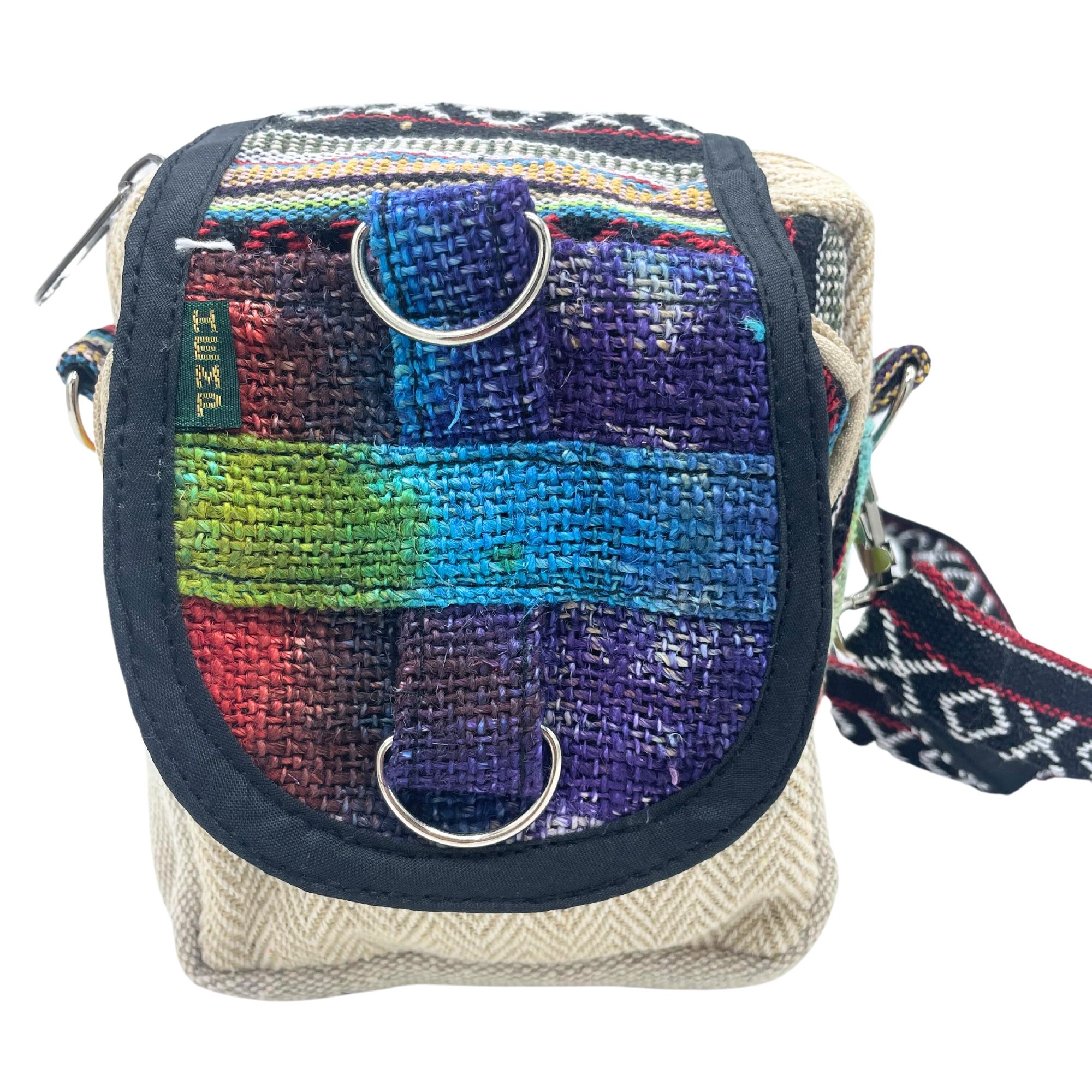 Bolso bandolera de cáñamo teñido - Imagen 2