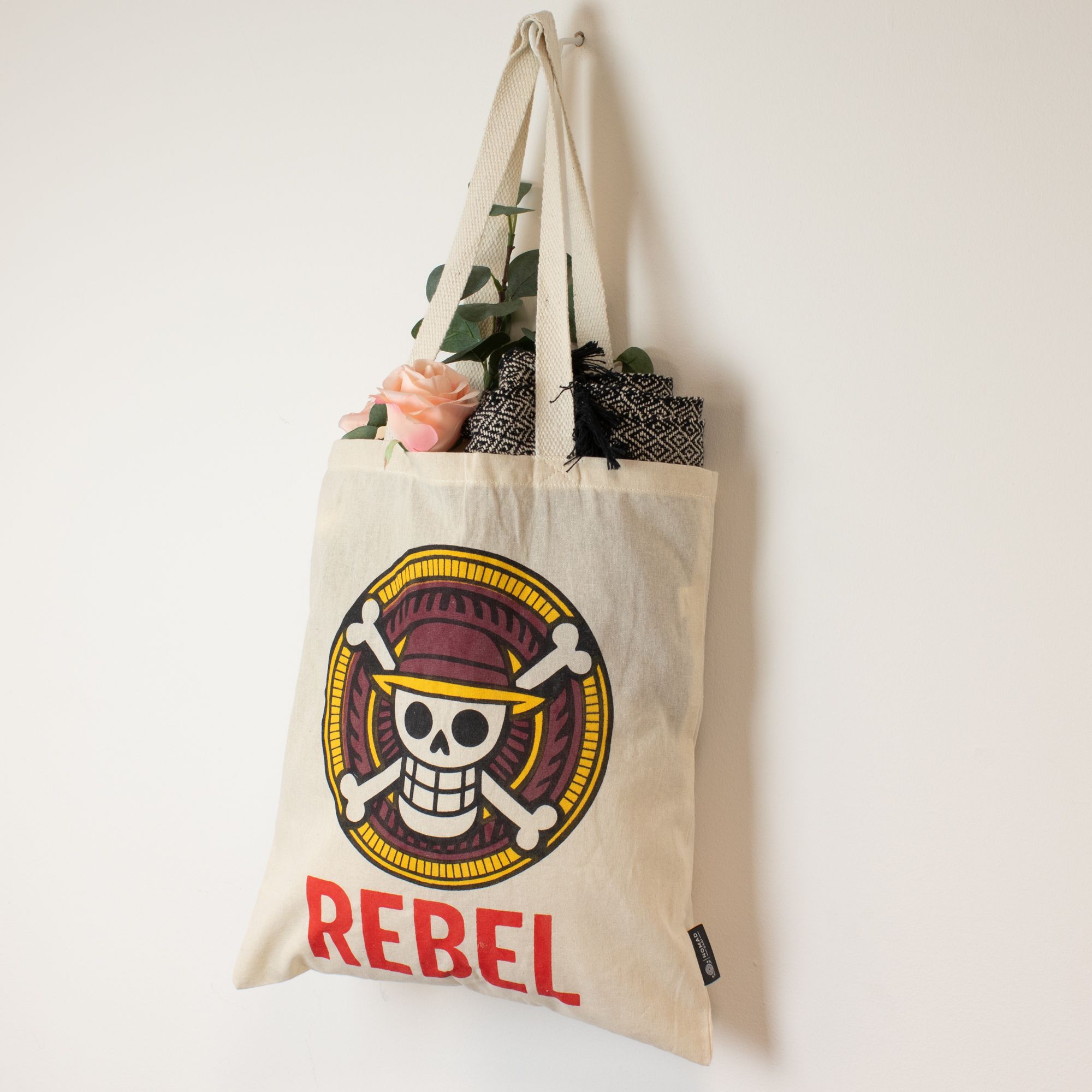 Nomad Sari Icónico Básico Bolso Tote - REBEL - Natural 4oz