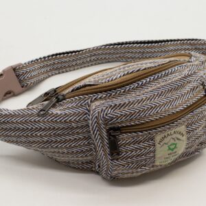 Bolso Tipo Cinturón de Estilo Cáñamo y Algodón (o Riñonera) - Azul