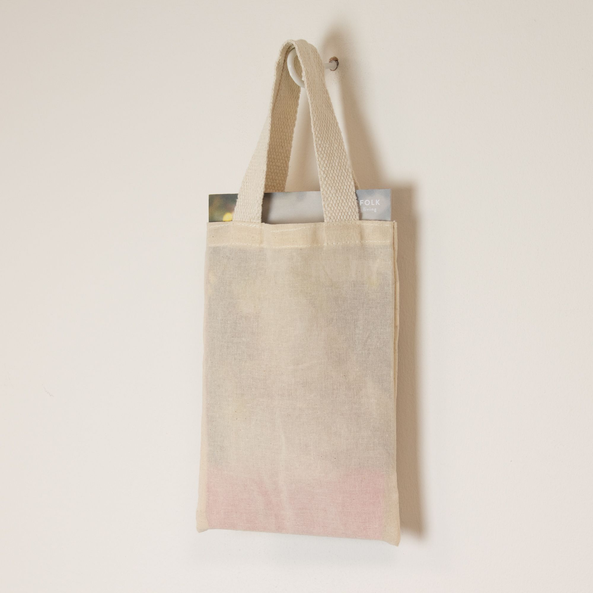 Nomad Sari Icónica Bolsa Tote de Regalo Mini - Sin impresión- (25x18cm) - Natural 4oz - Imagen 3